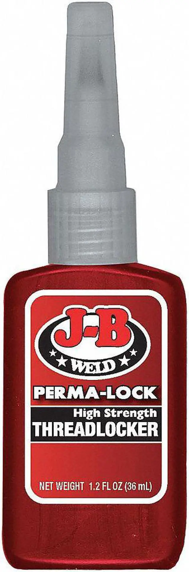 Main image of J-b Weld Perma-Lock Series High-Strength Threadlocker, Red Liquid, 36mL Bottle