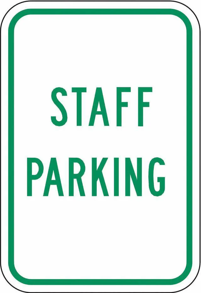 Alt view image 2 of 2 - LYLE RP-119-12HA Employee, Faculty & Staff Parking Sign, 12 in W, 18 in H,