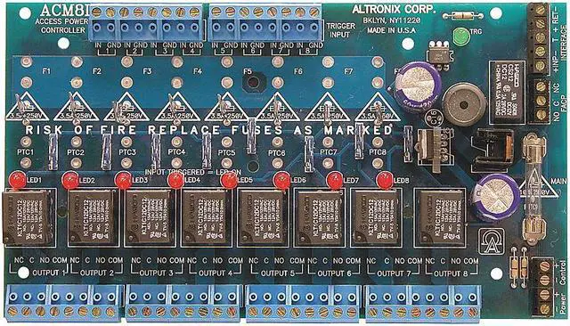 Alt view image 3 of 3 - Altronix Corporation Acm8Cb Power Distribution Modules