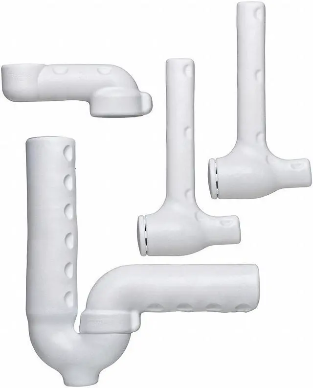 Alt view image 2 of 2 - TRUEBRO 82194 1-1/4"- 1-1/2 " Dia., PVC, P-Trap, P-Trap Pipe Cover