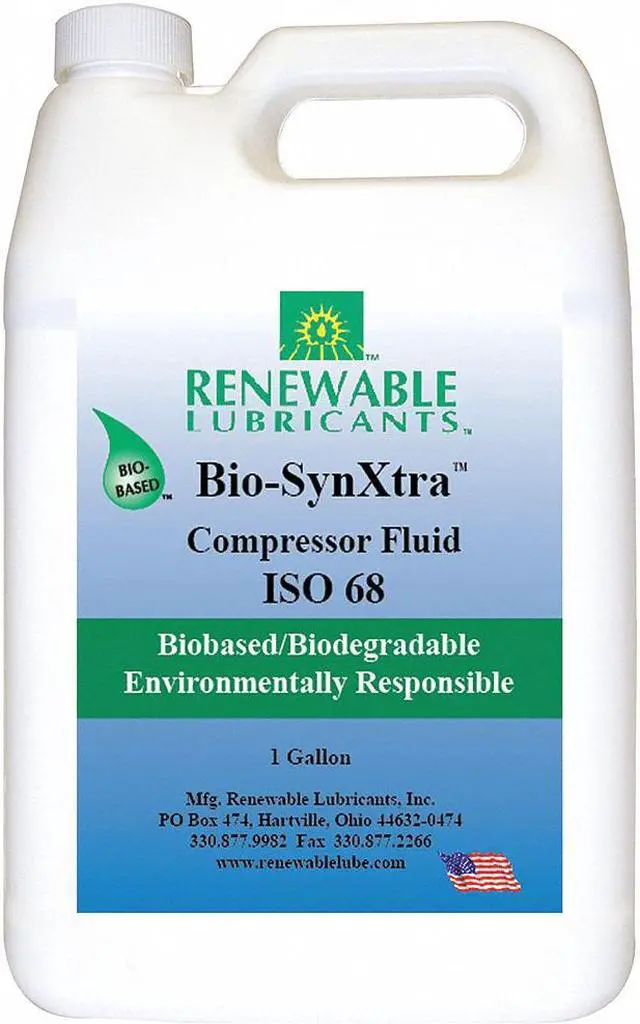 Main image of RENEWABLE LUBRICANTS 87953 Compressor Oil, 1 gal., ISO 68