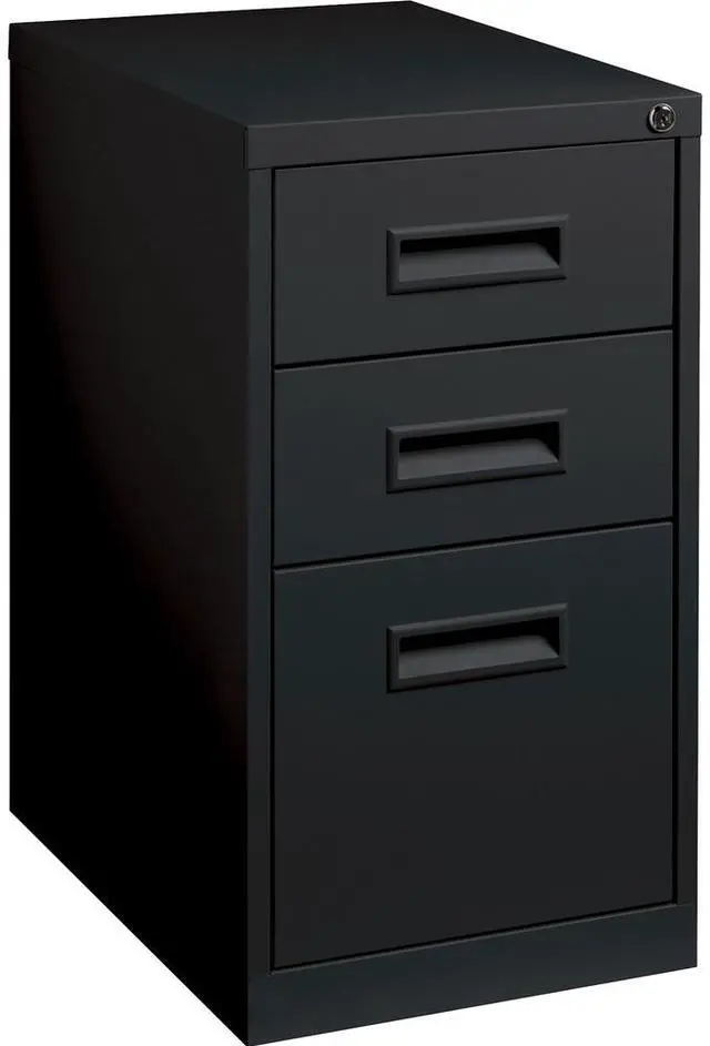 Alt view image 8 of 13 - Lorell Mobile Pedestal B/B/F 15"x19"x27-3/4" Black 67745