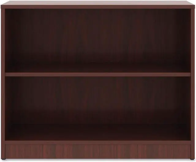 Main image of Lorell Mahogany Laminate Bookcase - 29.5" Height x 36" Width x 12" Depth - Mahogany - Laminate - 1Each LLR99778