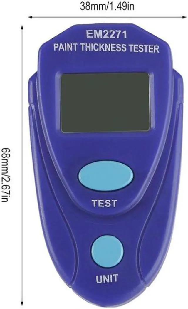 Alt view image 3 of 7 - EM2271 Mini thickness gauge Coating Digital Painting Thickness Meter LCD Automotive Data Hold Car Coating Thickness Tester