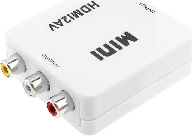 Alt view image 4 of 6 - Portable HDMI to AV Video Converter with 1080P Conversion Head Support Computer Connected TV Projector with Audio
