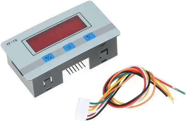 Alt view image 6 of 7 - Mini LCD Digital Counter Module DC/AC5V~24V Electronic Totalizer with NPN and PNP Signal Interface 1~999999 Times Counting Range