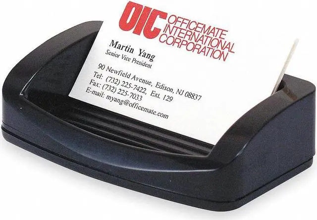 Alt view image 6 of 15 - OFFICEMATE 22332 Business Card/Clip Holder