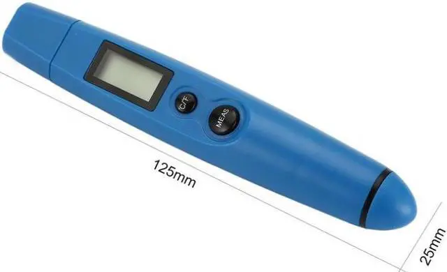 Alt view image 4 of 5 - DT-8250 Handheld Mini Non-Contact Infrared Thermometer IR Digital LCD Temperature Meter Pen for Industrial - Blue