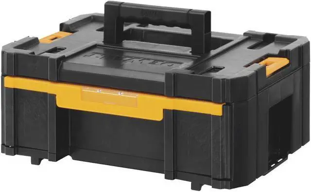 Alt view image 3 of 3 - Dewalt DWST17803 12-1/4 in. x 16-3/4 in. x 6-7/8 in. TSTAK III Single Deep Drawer Organizer - Black/Yellow