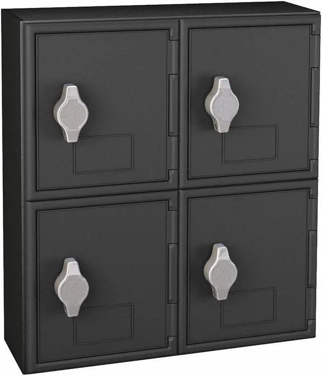 Main image of United Visual Products Cell Phone Locker,Blk,Hasp Lock,12 in. W  UVQ1047