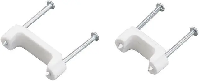 Main image of Gardner Bender 1/2 In. x 3/8 In. Poly Cable Staple (100-Count) PS-150Z