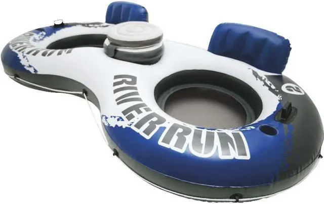 Alt view image 2 of 18 - Intex River Run 2 Person  Inflatable Tube Raft Float with Cooler for Pool & Lake
