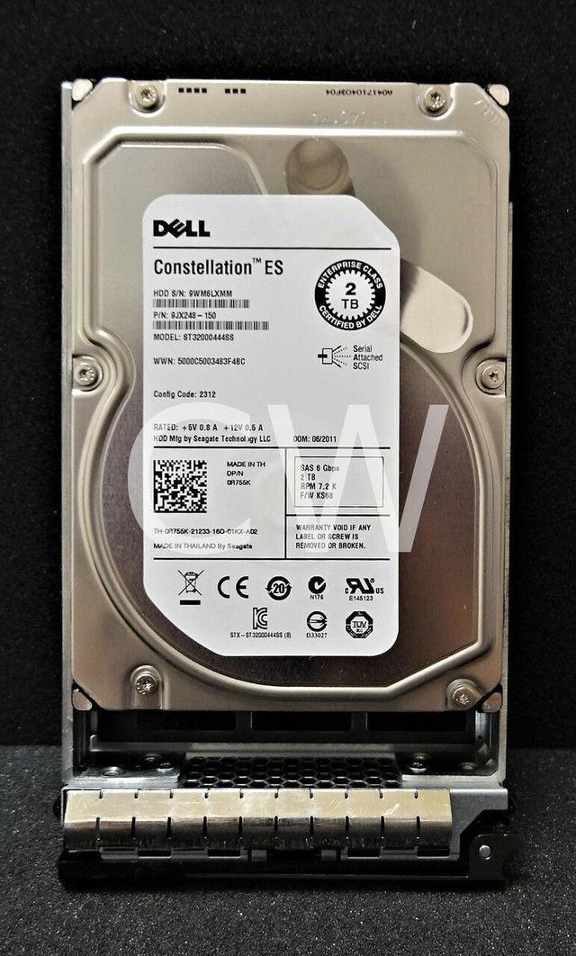 Dell R755K 2TB 7200RPM 6Gb/s 3.5