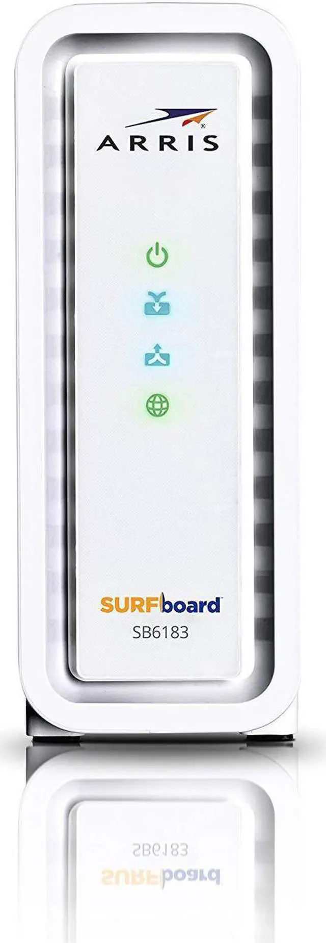 Alt view image 3 of 6 - ARRIS Surfboard (16x4) DOCSIS 3.0 Cable Modem, 686 Mbps Max Speed, Certified for Comcast Xfinity, Spectrum, Cox, Cablevision & More (SB6183 White)