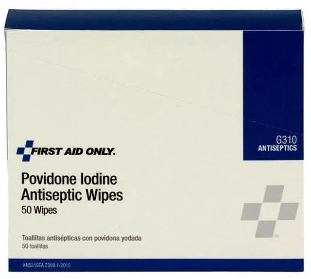 Alt view image 2 of 2 - First Aid Only FAOG310 First Aid Povidone - Iodine Wipe