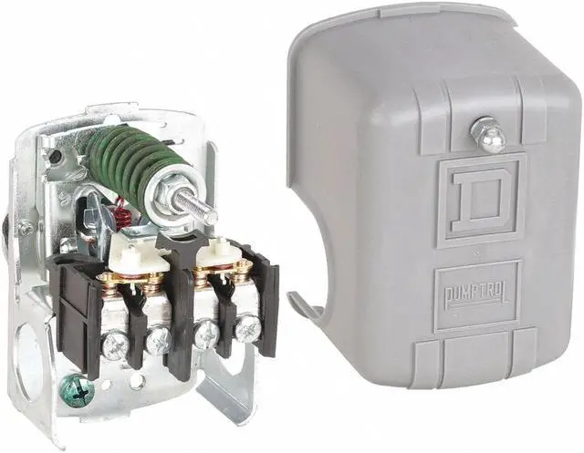 Alt view image 2 of 3 - Pressure Switch, 60-80PSI, 1Port, DPST, 10A