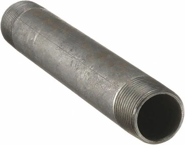 Alt view image 2 of 3 - BECK 0330039405 2" x 8" Black Pipe Nipple Sch 40