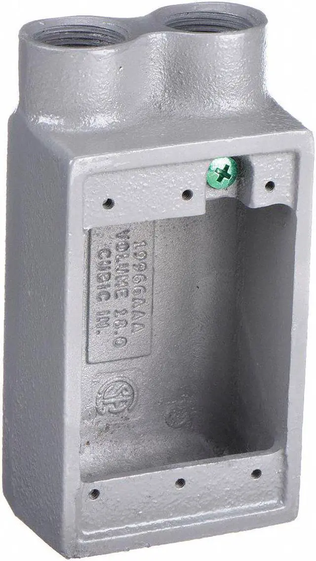 Main image of HUBBELL KILLARK FSS-2M Weatherproof Electrical Box, 18 cu in, FSS Box Type, 1