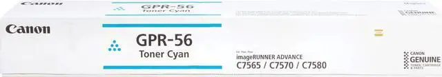 Alt view image 3 of 5 - Canon GPR-56 Toner Bottle Cartridge - Laser - Cyan - 66500 Pages - 1 Each