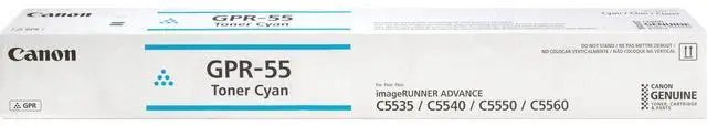 Alt view image 3 of 5 - Canon GPR-55 CYN Toner 60K - C5560/C5550/C5540/C5535 0482C003AA