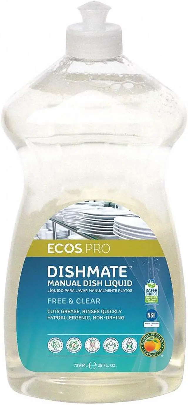 Alt view image 11 of 16 - Liquid Dish Detergent,25 oz.,Unscented EARTH FRIENDLY PRODUCTS PL9721/6