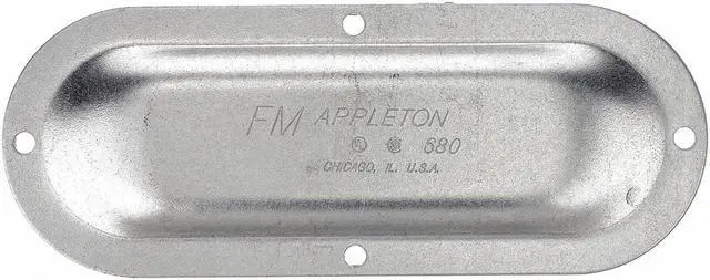 Alt view image 2 of 2 - APPLETON ELECTRIC 980IG Conduit Body Cover,3-1/2 and 4 in.,FM8