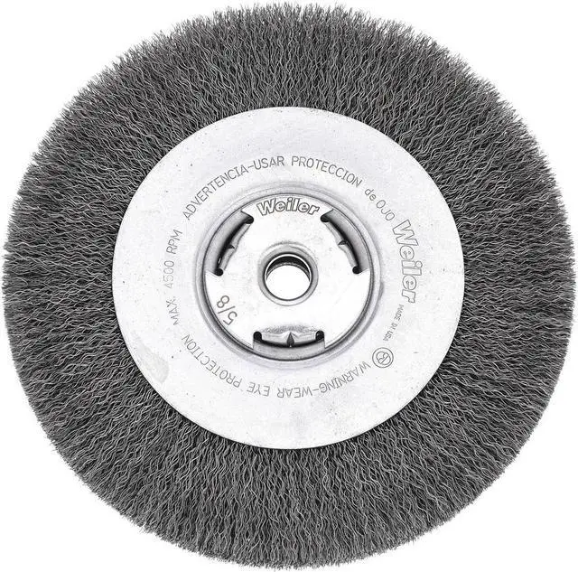 Alt view image 5 of 8 - WEILER 96030 Wire Wheel Wire Brush, Arbor, 10", 0.020 "