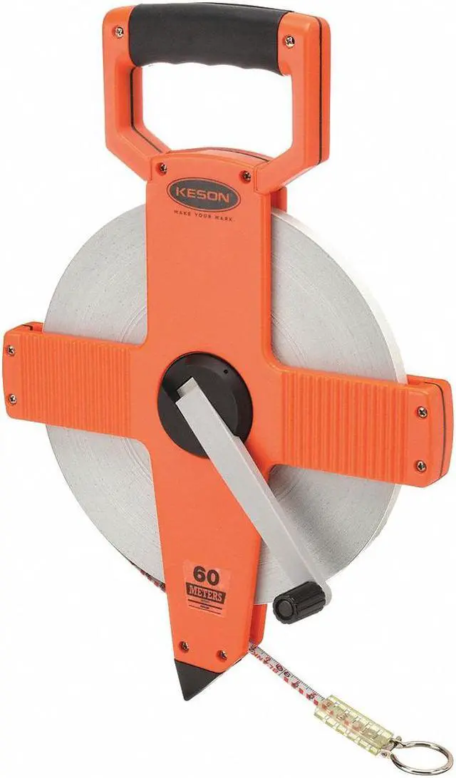 Alt view image 2 of 2 - Keson Long Tape Measure,3/8 In x 60m,Gray HAWA NR-60M