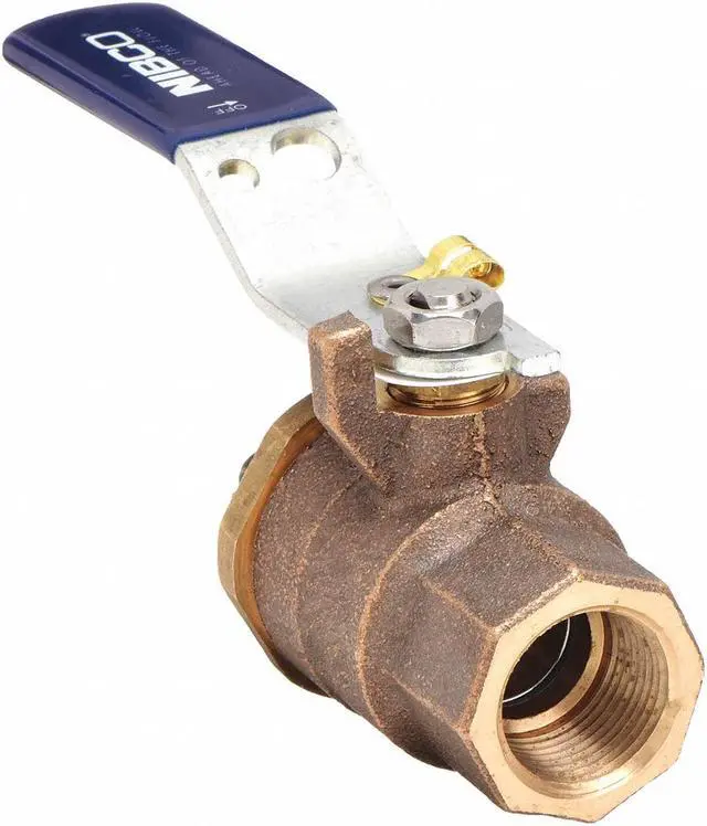 Alt view image 2 of 3 - T-585-70-HC Nibco Bronze Full Port Ball Valve With Cap And Chain, 3/4"