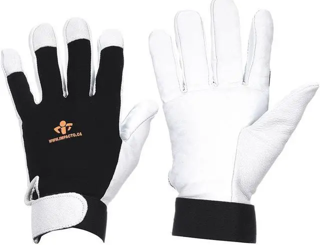Main image of IMPACTO BG413XL Anti-Vibration Gloves,XL,Black/White,PR