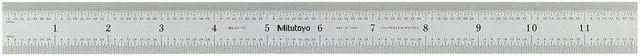 Main image of MITUTOYO 182-125 Steel Rule,Rigid,12 In,32/64/0.5/1mm