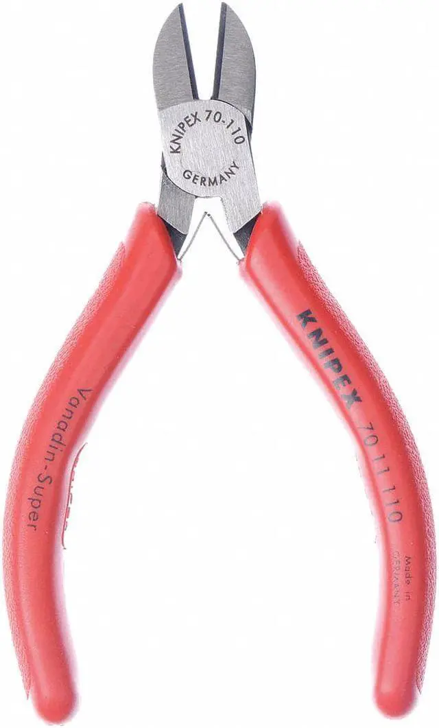 Alt view image 3 of 5 - KNIPEX 70 11 110 4 1/4 in 70 Diagonal Cutting Plier Standard Cut Narrow Nose