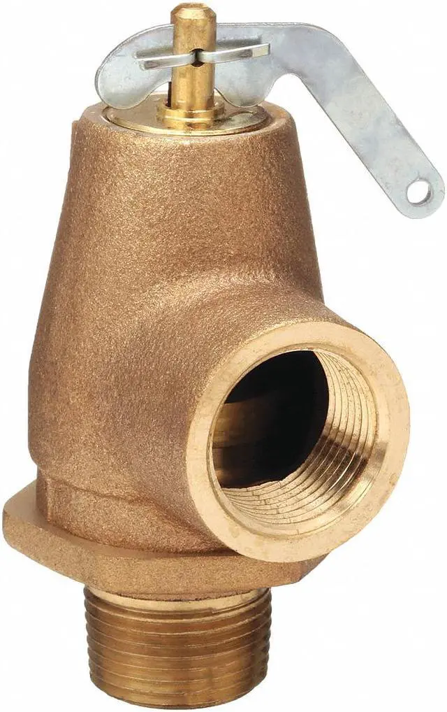 Alt view image 3 of 3 - Apollo Valves, 13-211-B15, 3/4" NPT Male x Female Side Outlet Pop Saftey Relief Valve, ASME Steam, 15 psi Set Pressure