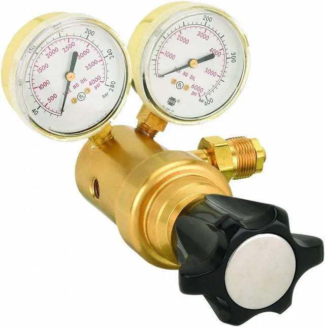 Alt view image 2 of 4 - HARRIS KH1118 Specialty Gas Regulator, Industrial Air, Two Stage, 0.965"-14