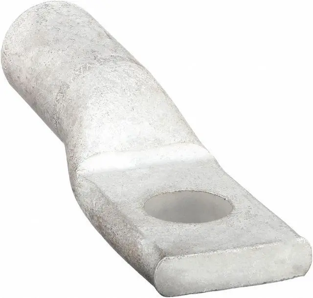 Alt view image 2 of 2 - BURNDY YA25A3 One-Hole Compression Lug, 1/0 AWG Max, 3/8 in Stud, Short Barrel,