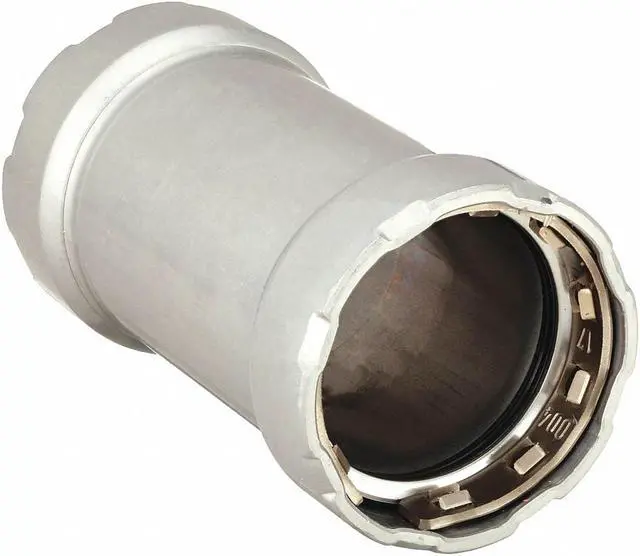 Alt view image 2 of 3 - Viega MegaPress 4815.5 Carbon Steel Coupling Without Stop, 3/4"