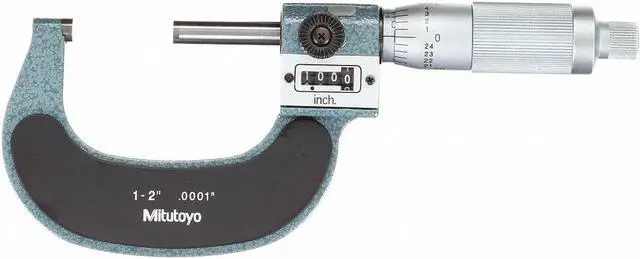 Main image of MITUTOYO 193-212 Digital Micrometer,1 to 2",Friction