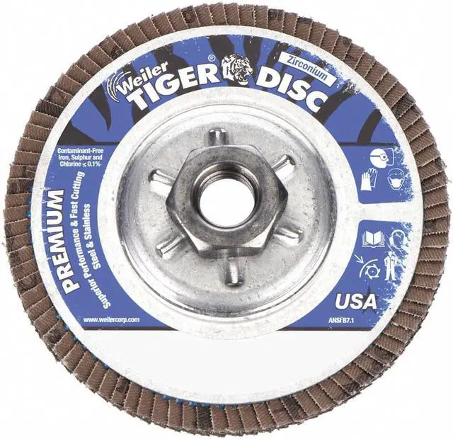 Alt view image 2 of 2 - WEILER 96337 Arbor Mount Flap Disc,4-1/2in,80,Medium