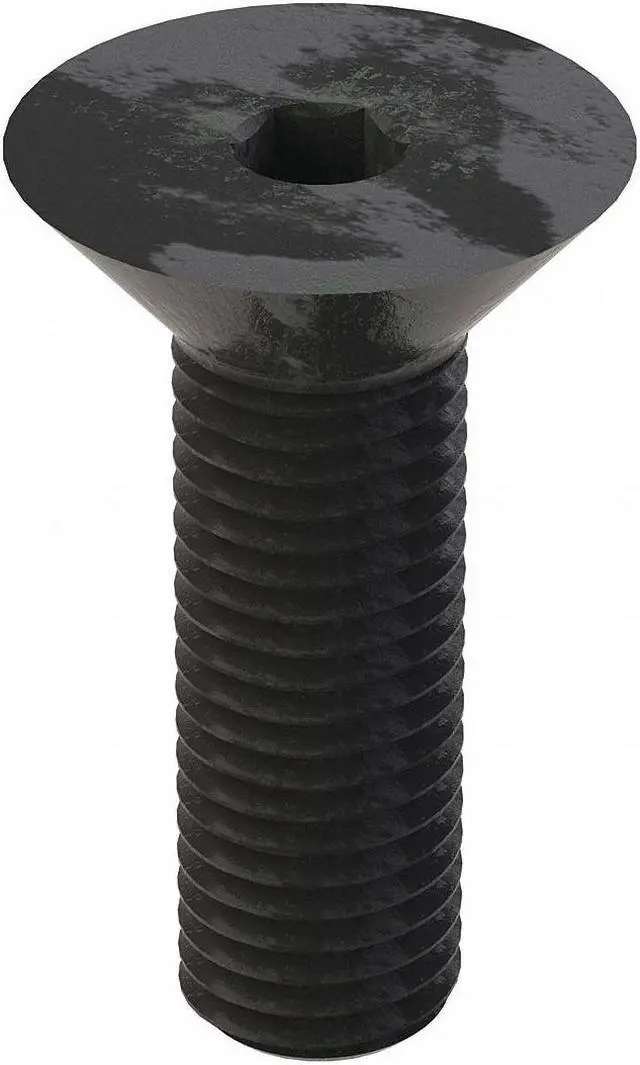 Alt view image 3 of 4 - ZORO SELECT DFSC0310075FP-PK100 5/16"-24 Flat Socket Head Cap Screw, 3/4 in L,