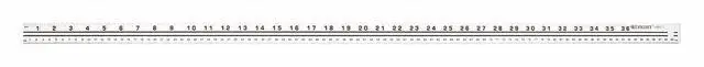 Main image of WESTCOTT YMS-1 Yardstick,Aluminum,Lined,8ths,39in,Metal