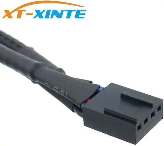 Alt view image 5 of 6 - 4Pin PWM 1 to 3 Ways Cooling Fan Power Supply Extension Cable Y Splitter Cord Multiplier Computer PC Chassis Cooed 22AWG 30cm