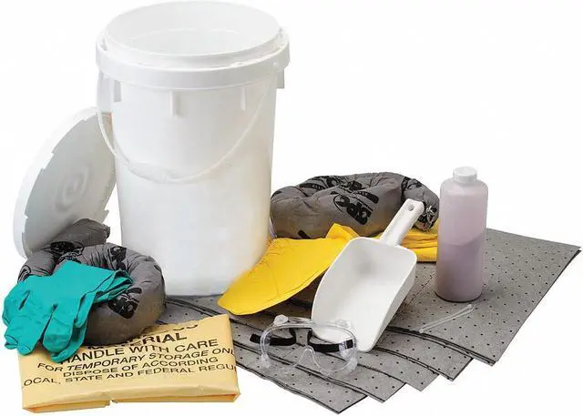 Alt view image 2 of 5 - BRADY SPC ABSORBENTS SKA-BKTACID Spill Kit, Chem/Hazmat, White