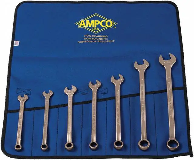 Alt view image 2 of 2 - AMPCO SAFETY TOOLS M-41M Combo Wrench Set,8-22mm,7 Pc