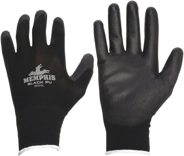 Alt view image 3 of 3 - 9669XL BLK NYLON GLOVE MCR