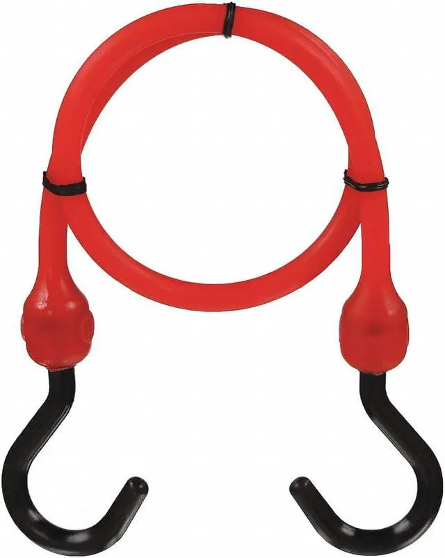 Main image of THE BETTER BUNGEE BBC24NR Bungee Cord,Red,24 in. L,1-1/2 in. W