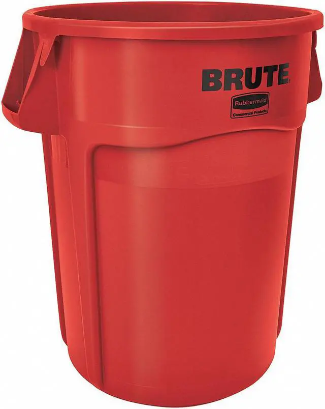 Alt view image 6 of 13 - Rubbermaid Utility Container,44 gal.,Red  FG264360RED