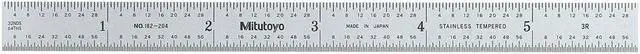 Main image of MITUTOYO 182-204 Rule,Steel,6 In,3r