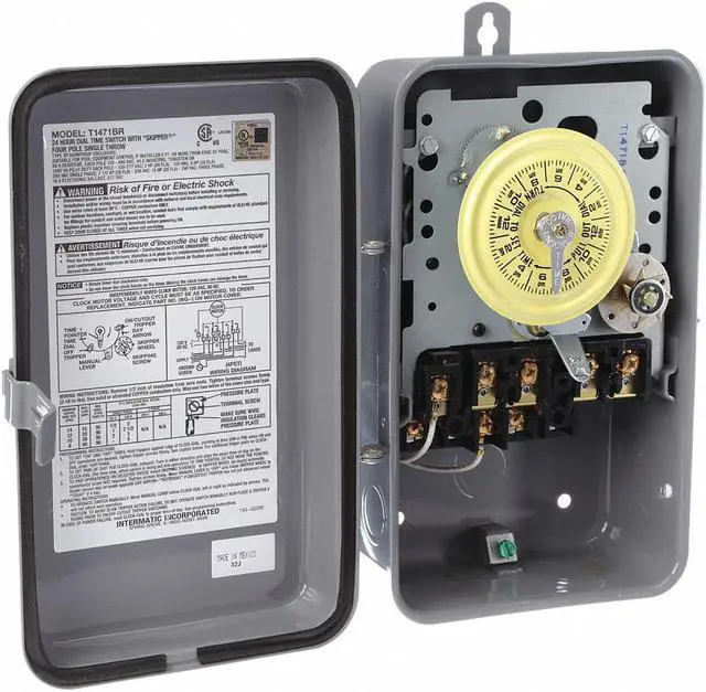 Alt view image 4 of 4 - INTERMATIC T1471BR Electromechanical Timer,24 Hour,4pst