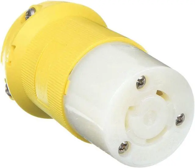 Alt view image 2 of 3 - HUBBELL WIRING DEVICE-KELLEMS HBL23CM13 Locking Connector, L5-20R, 20 A, 125V