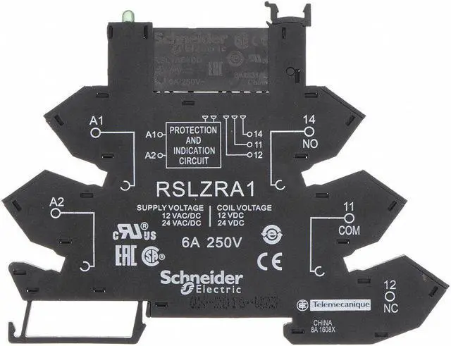 Main image of SCHNEIDER ELECTRIC RSL1PRBU Slim Interface Relay, DIN-Rail Mounted, SPDT, 24V